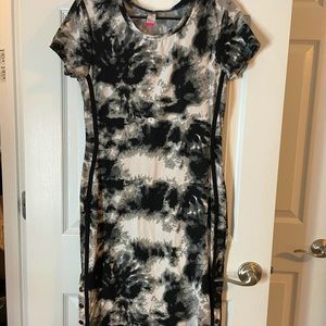 Tie-dye body hugging dress
